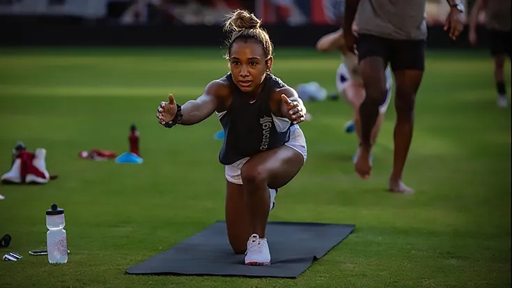 A woman working out at 202strong