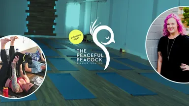 Peaceful Peacock yoga 