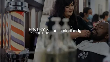 Man getting a haircut at Finley's