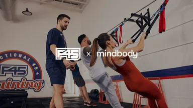 male group fitness instructor at f45 with clients
