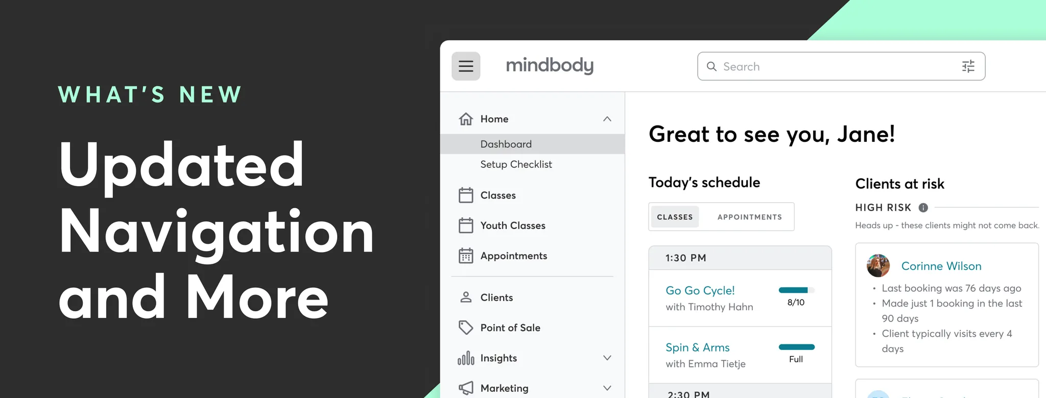 updated navigation blog header