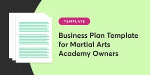 Business Plan Template for Martial Arts Academy Owners