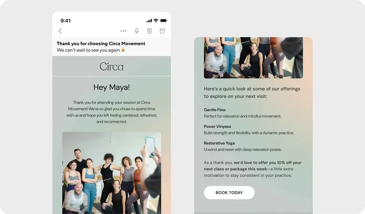 Circa thank you email