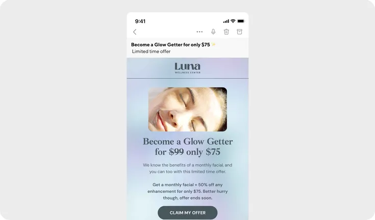 Luna book again email