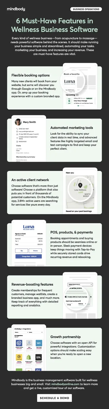 6 Must-Have Features in Wellness Business Software