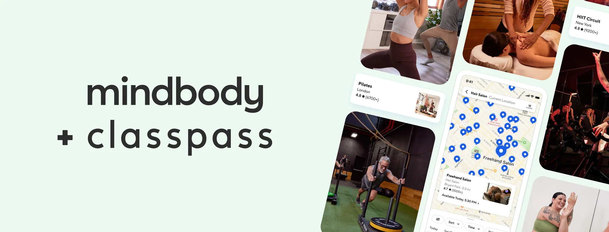 mindbody + classpass 