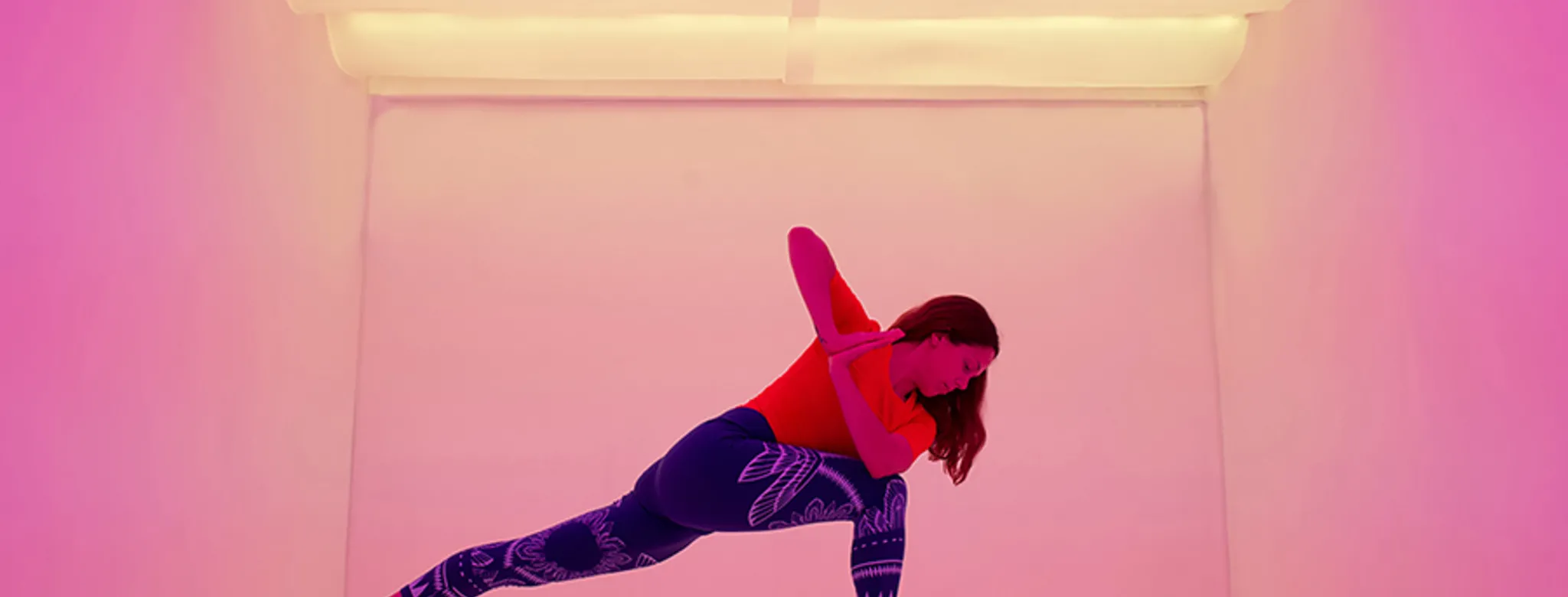 Student practising at Chroma Yoga