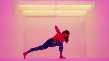 Student practising at Chroma Yoga