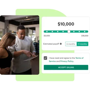 A collage showing Mindbody Capital for dance studios