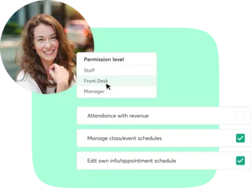 A collage showing staffing software for day spas