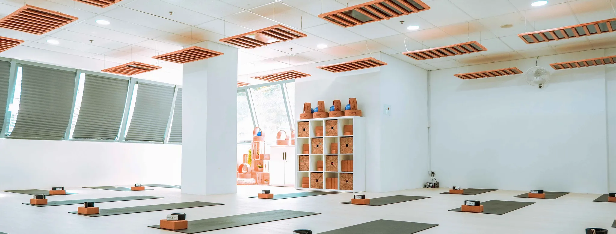 The inside of Jal Yoga studio.