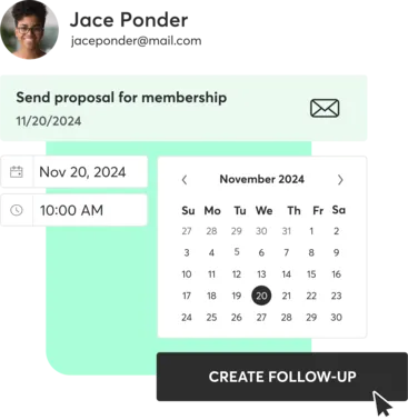 A collage showing Mindbody lead management for group training businesses