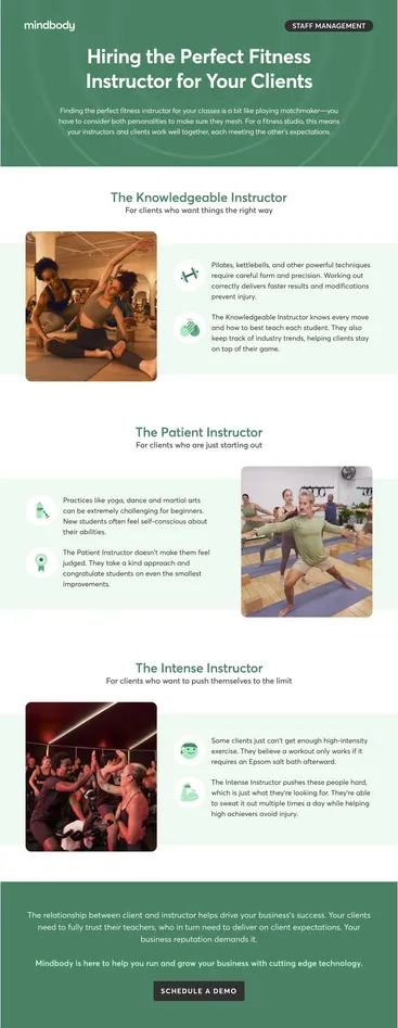 Hiring the Perfect Fitness Instructor for Your Clients graphic