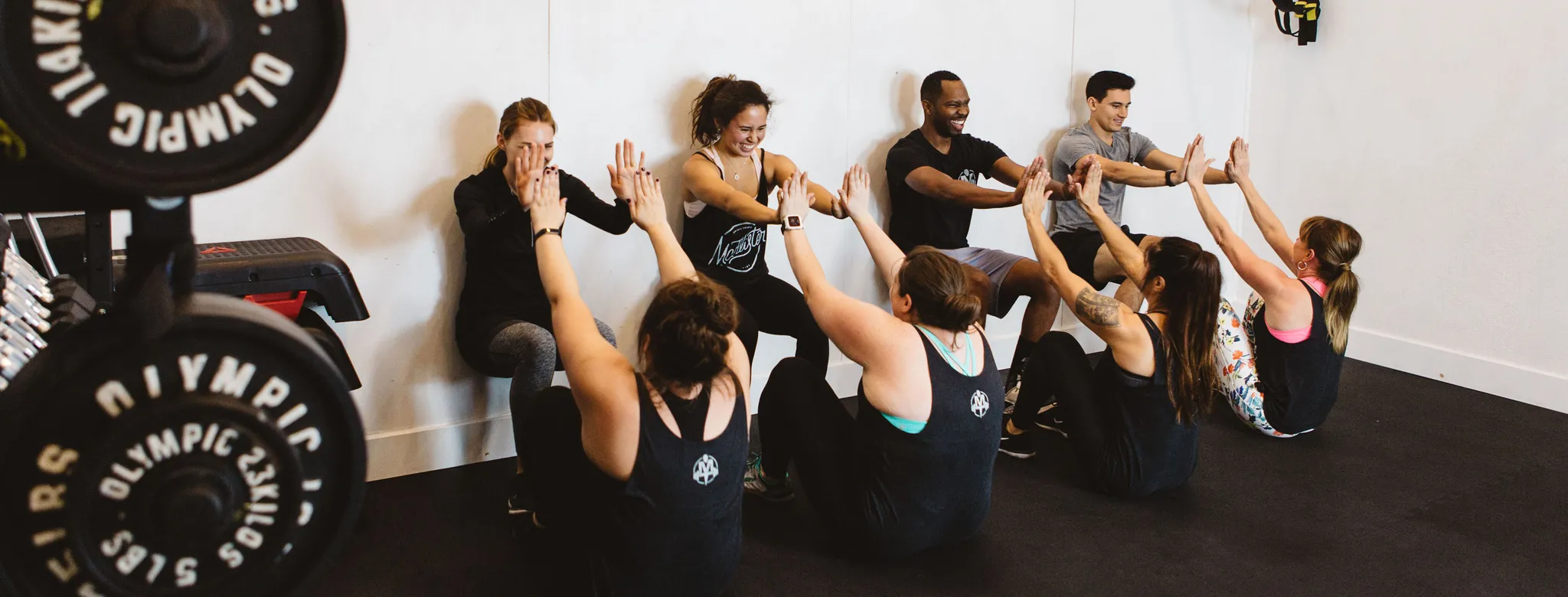 Clients working out at McAlister Training