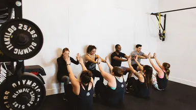 Clients working out at McAlister Training