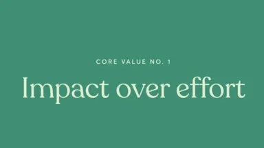 mindbody core values impact over effort