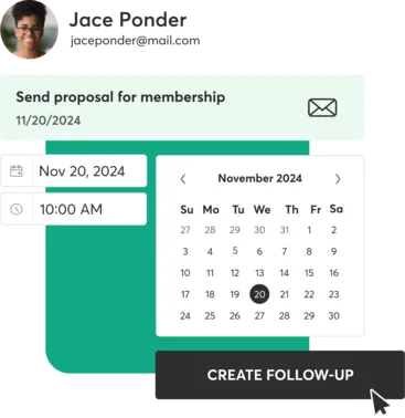 A collage showing Mindbody lead management for sports facilities