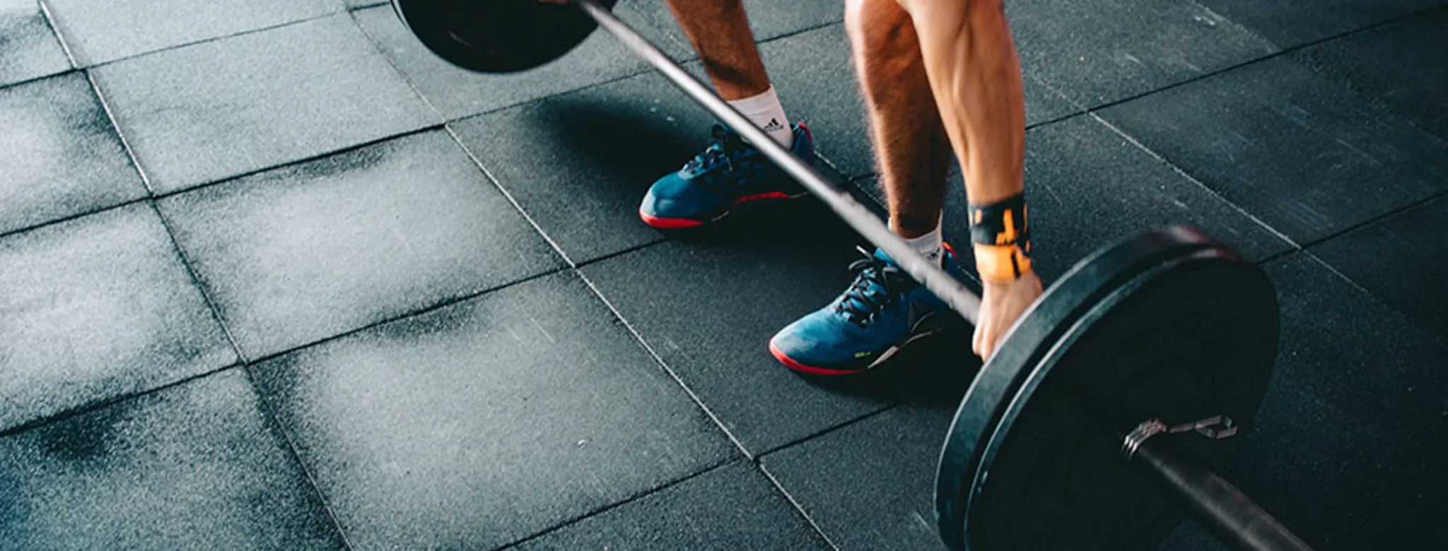 Man working out in the gym