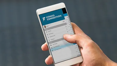 branded app on mobile device